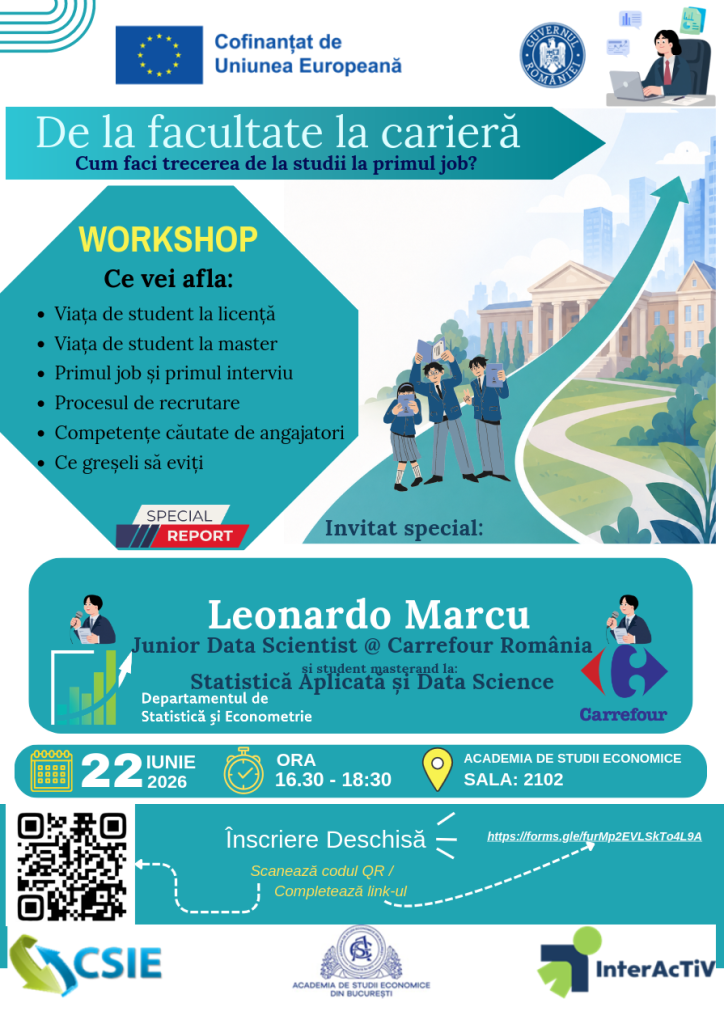 De la facultate la carieră – Cum faci trecerea de la studii la primul job? poster 150626